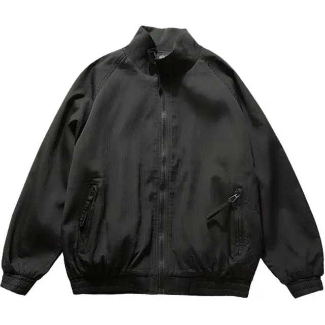 奇迹街区 美式纯色设计感潮牌宽松长袖夹克外套 男女同款