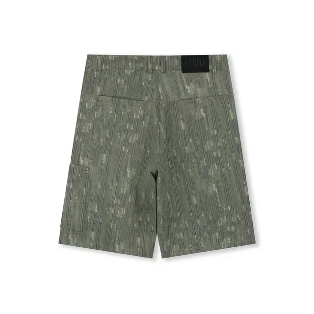BESLOW WASHED LINEN JACQUARD WORK SHORTS
