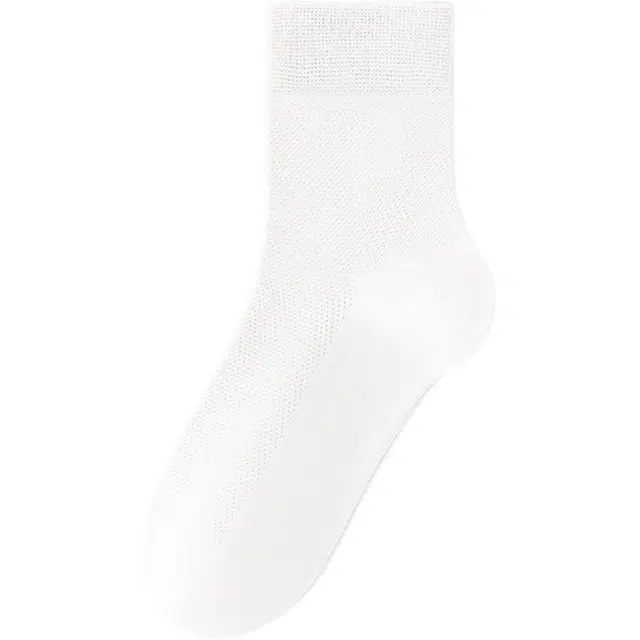 黛梦恋 网眼薄款纯棉吸汗中筒袜 女款