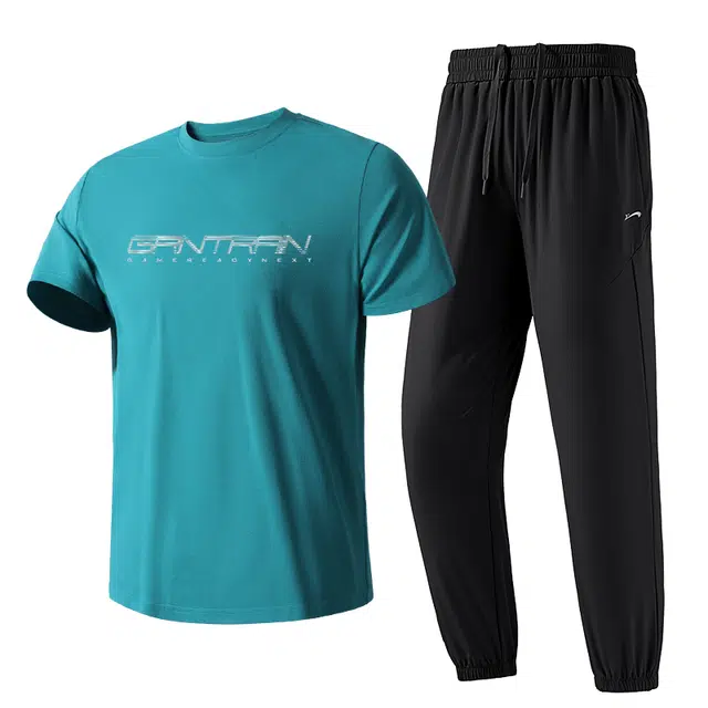 贵人鸟 冰丝防晒速干衣潮牌宽松日常通勤运动凉感薄款休闲套装 男款