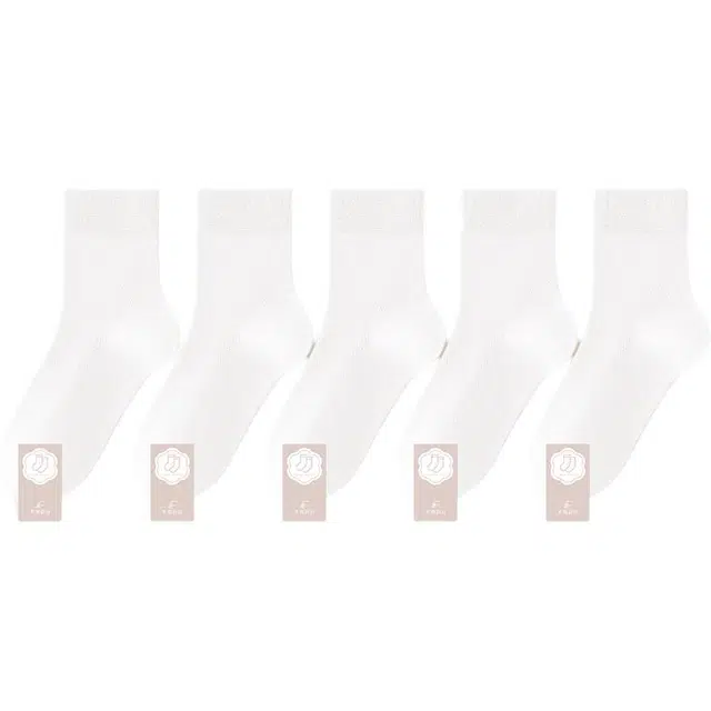 黛梦恋 网眼薄款纯棉吸汗中筒袜 女款