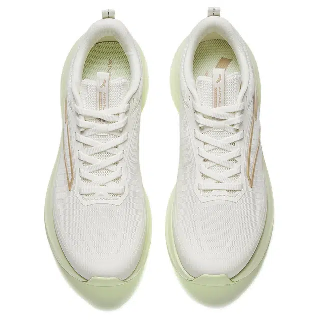 超级安踏 乐道 舒适 百搭防滑透气 低帮 休闲跑步鞋 女款 白色