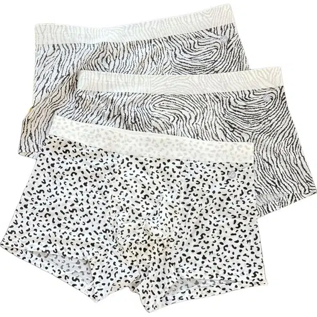 潞优野 轻奢冰丝无痕豹纹印花高级感速干空调裤夏季超薄款透气裸感青少年四角 平角内裤 男款