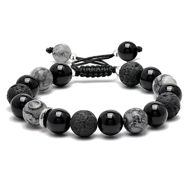 余笙情 幻夜暗黑系 招财转运 轻奢复古高级小众设计感 黑檀 手链 男女同款情侣款