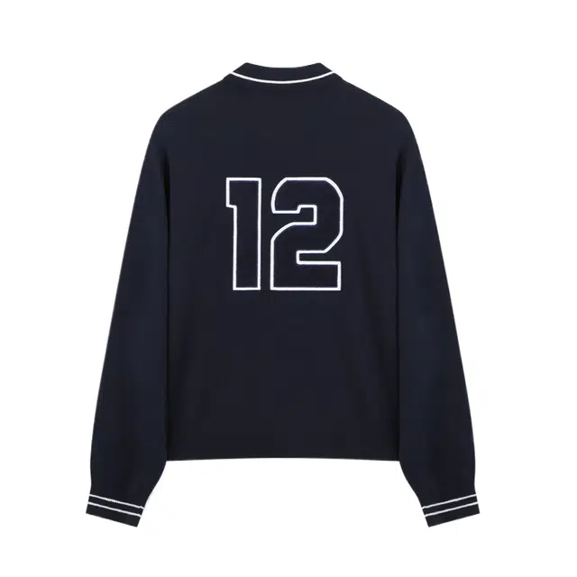 BESLOW POLO STRIPE KNIT ZIP-UP