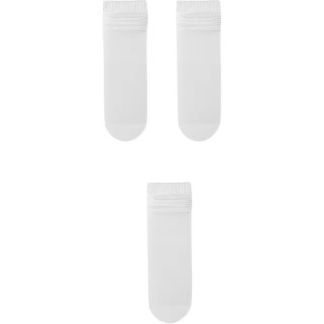 妮轻 白色薄款棉袜纯色简约中筒袜 女款