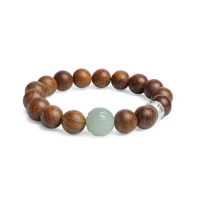 木盛缘 暴富貔貅搭配吉祥如意#好运 金丝檀木 手串 男女同款情侣款