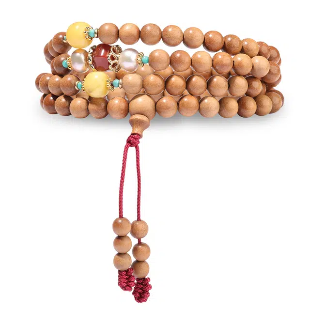 三檀小舍 新中式美学前程似锦学业顺利转运好运诸事顺利小众高级 檀木 手串 女款