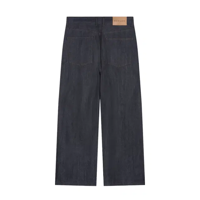 BESLOW WIDE FIT TWO TUCK SELVAGE DENIM PANTS