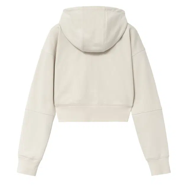 MARITHE FRANCOIS GIRBAUD W CLASSIC LOGO CROP HOODIE ZIPUP