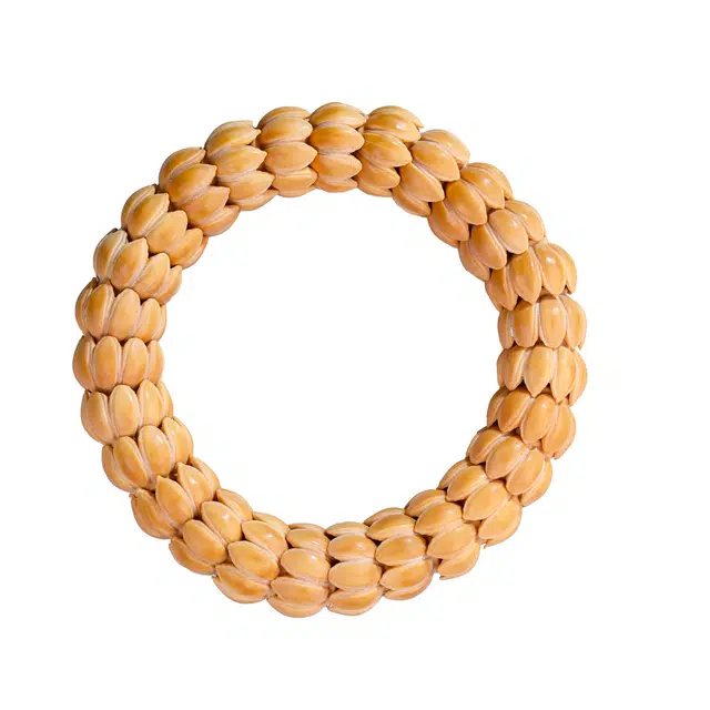 灵晔 新中式国潮复古文艺风全品雕刻九转莲花原皮原色手工精雕百搭小众文玩手饰#好运 猴头核桃 手串 男女同款情侣款