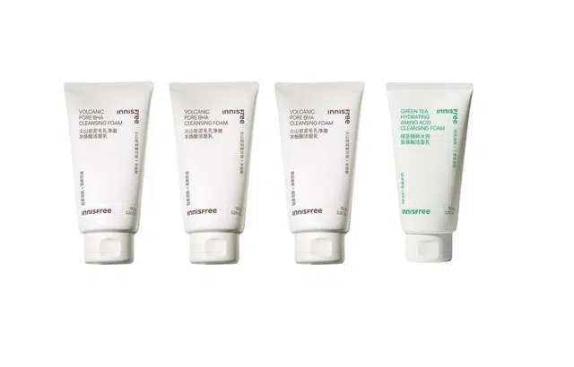 悦诗风吟 绿茶火山岩泥洁面 舒缓滋润 油性肤质干皮混合肌 四件套