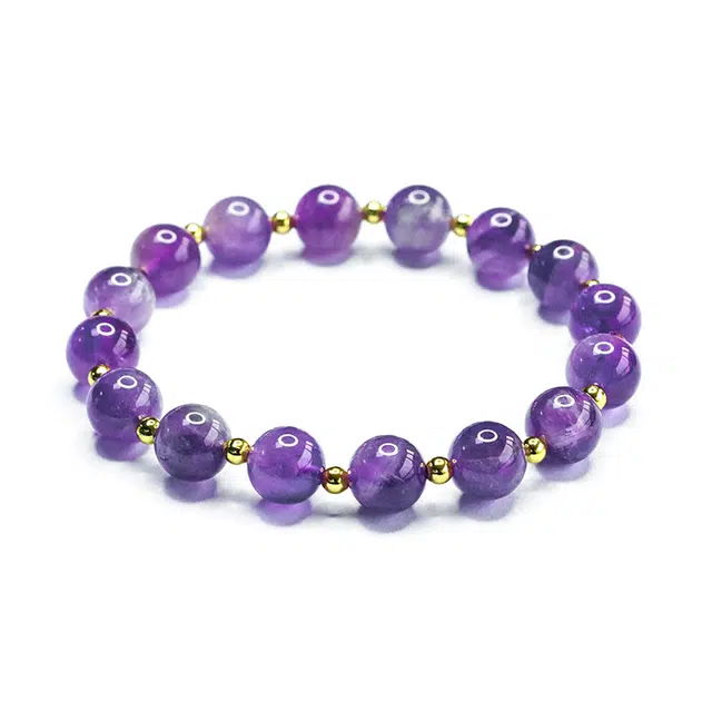 絮物 【前程似锦】国潮轻奢高级感气质温柔可爱甜美新中式简约主义小众时尚百搭出街神器#好运 紫水晶 手串 男女同款情侣款