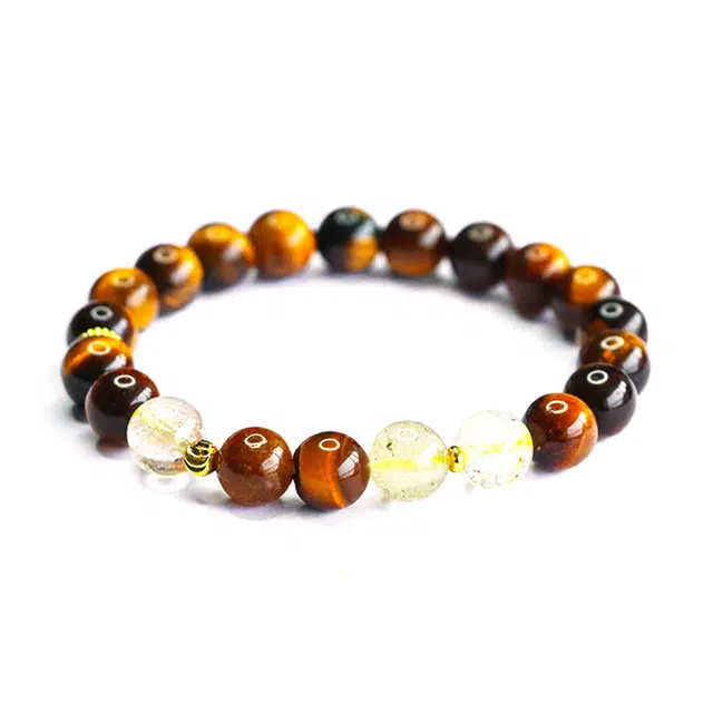 絮物 温柔气质轻奢高级感新中式国风设计感简约小众复古时尚百搭款出街神器诸事顺遂#好运 虎眼石 手串 男女同款情侣款