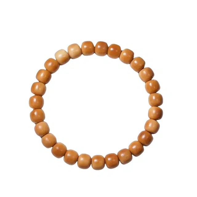 宣华意 精品老料陈籽 单圈念珠佛珠文玩#好运 白玉菩提 手串 男女同款情侣款