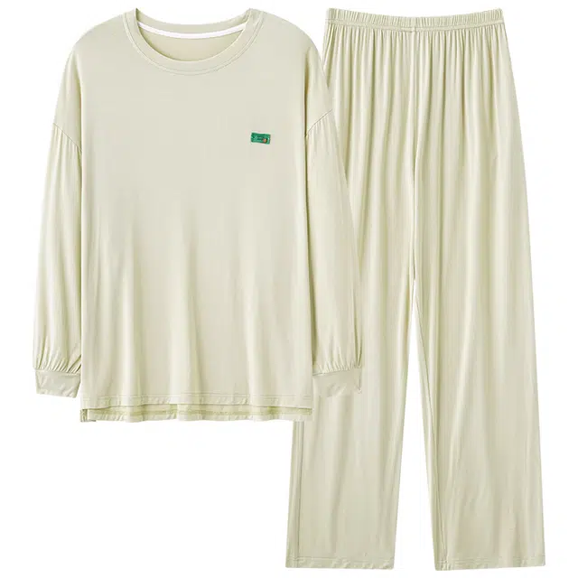 顶瓜瓜 简约舒适宽松版型透气亲肤面料可外穿家居服睡衣套装 女款