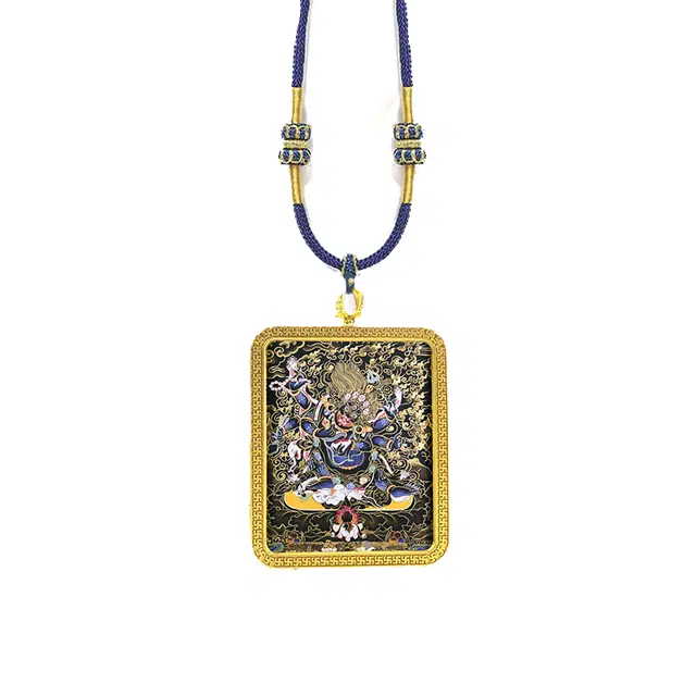 【典藏六臂大黑天】 眰恦 财神 旺财运旺事业  财源滚滚 小众个性唐卡#好运 合金 项链 男女同款情侣款