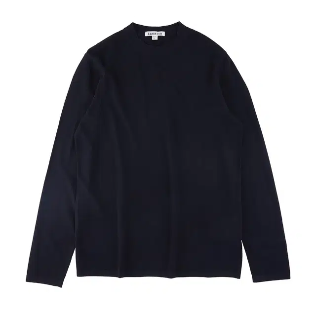 丹宁哲学 抑菌舒适纱线纯色常规长袖半高领修身型套头针织衫 男款