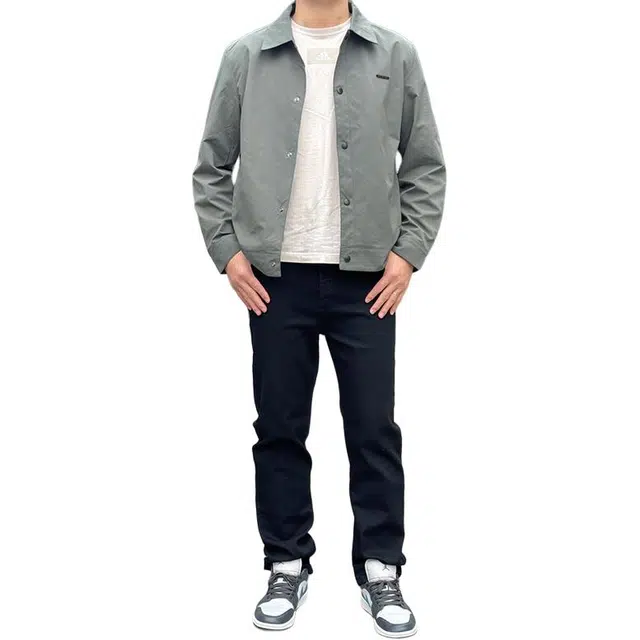 物质公式 高街美式复古纯色潮牌直筒休闲宽松百搭牛仔裤 男女同款