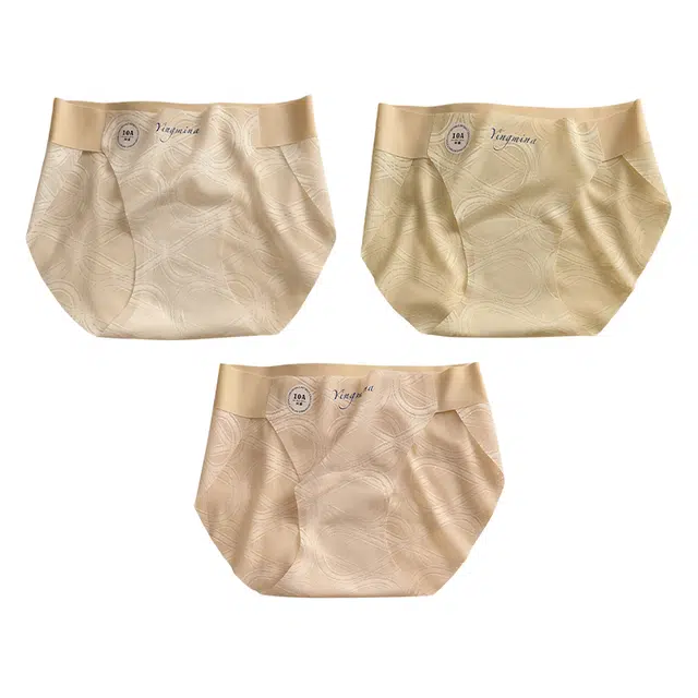 莫代尔 潮流暗纹柔软舒适云感棉裆短裤透气吸汗排湿不勒臀三角裤百搭简约时尚内裤 女款