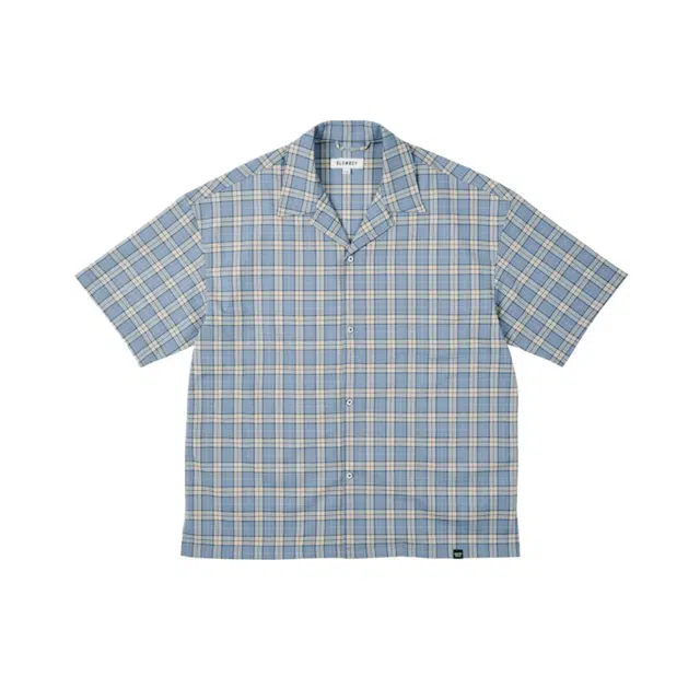 BESLOW SLOWBOY CHECK PAJAMAS HALF SHIRT