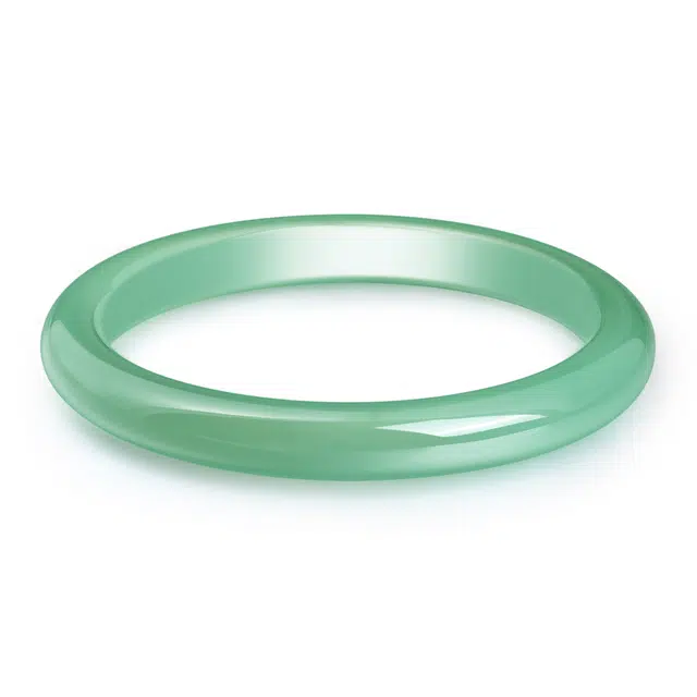 老凤祥 青提玉髓手镯 新中式国风小清新 果冻质细条贵妃镯  氧气感仙女温柔风 汉服旗袍轻奢通勤百搭#好运 玉髓 手镯 女款