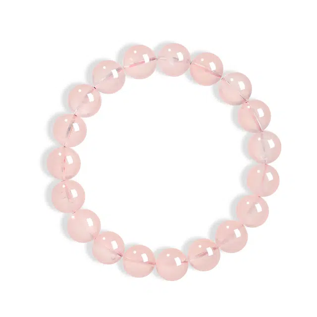 谧月珠宝 桃花朵朵粉黛佳人旺人缘浪漫温柔国朝新中式甜美可转运精美礼盒事业美好粉色好运天然 粉水晶 手串 男女同款情侣款