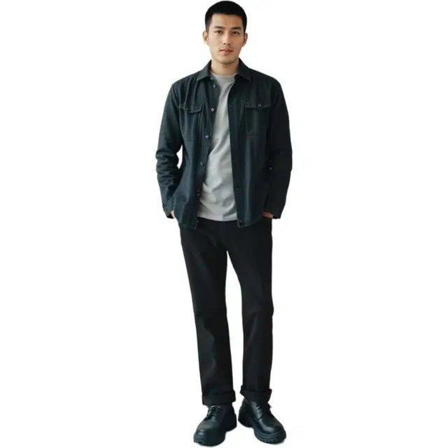 物质公式 美式高街复古潮牌直筒休闲宽松百搭牛仔裤 男女同款