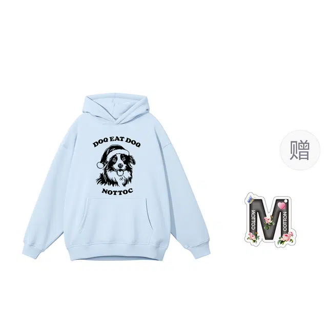 棉购 连帽薄款潮牌美式重磅卫衣 男女同款