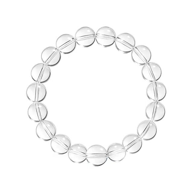 絮物 【万事顺遂】简约主义纯色国潮新中式轻奢小众设计高级感出街神器温柔甜美气质可爱上岸#好运 白水晶 手串 男女同款情侣款