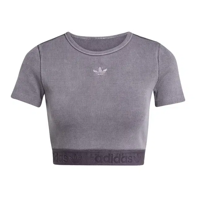 adidas originals ESSENTIALS RIB WASHED SS25 T