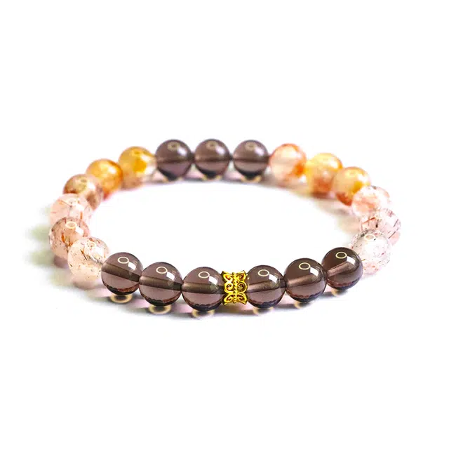 絮物 【心想事成】国潮新中式轻奢小众设计高级感出街神器温柔甜美气质可爱上岸#好运处理 黑曜石 手串 男女同款情侣款