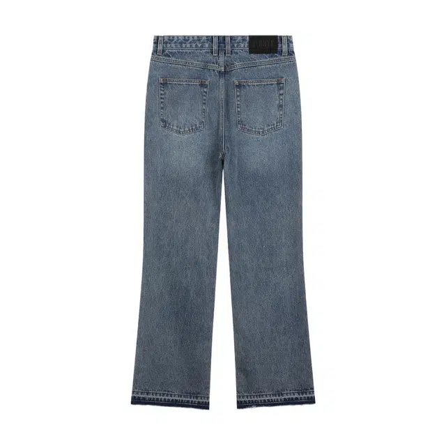 BESLOW WASHED SEMI BOOTSCUT JEANS WASHED