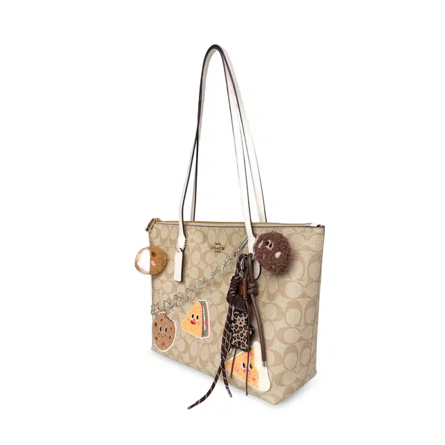 COACH Zip Top Tote PVC