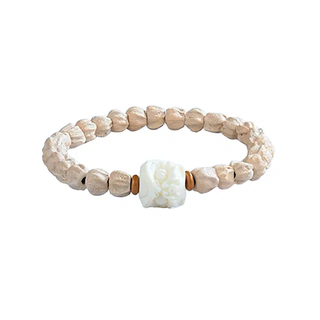 灵晔 八方来财新中式国潮复古轻奢高级小众百搭潮流醒狮精致可爱招财纳福 节节高升#好运 柏香籽/百香籽 手串 男女同款情侣款