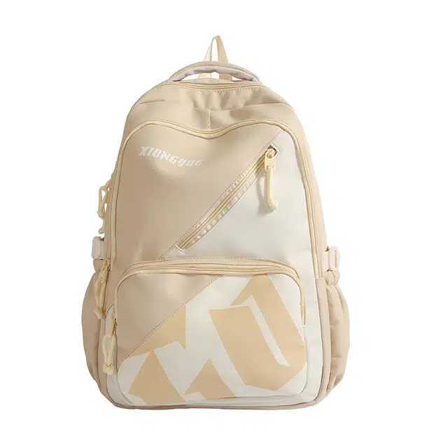 帕克熊 小众设计高颜值撞色百搭轻便 尼龙布 双肩包 男女同款情侣款 多色