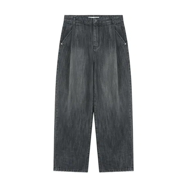 BESLOW DEEP ONE TUCK FADED JEANS