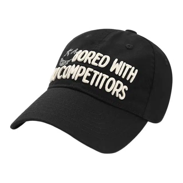 肯默 简约韩系字母刺绣街头嘻哈遮阳防晒 棉 鸭舌帽 男女同款情侣款