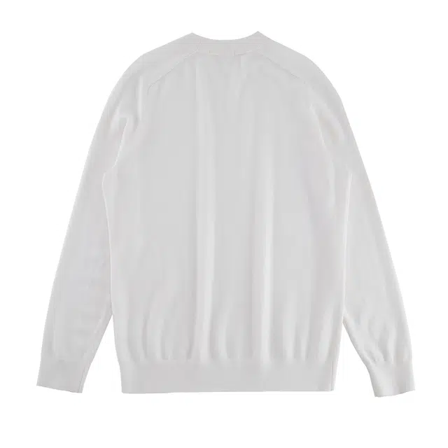 丹宁哲学 澳洲塔斯马尼亚羊毛冬季圆领纯色插肩袖长袖宽松型套头针织衫 男款