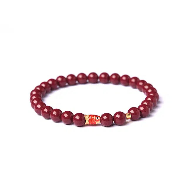 灵菲 高含量成功上岸 新中式本命年诸事顺利转运珠 #好运招财 朱砂 手串 男女同款情侣款