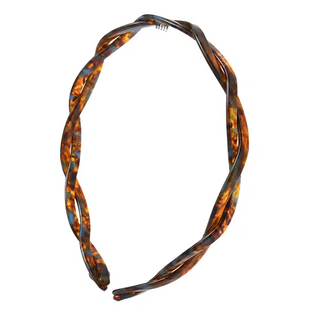 左欧 麻花辫 带齿气质百搭防滑发卡 醋酸板材 发箍 女款