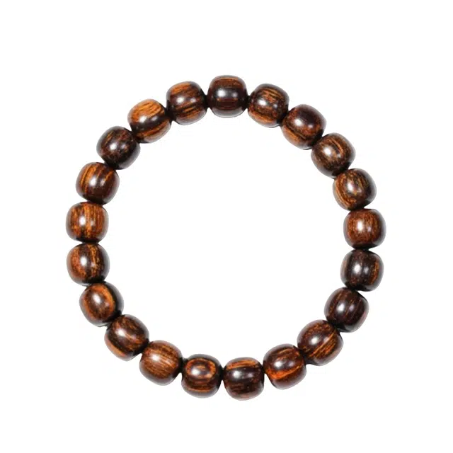 宣华意 新中式高端 沉水瑞香科文玩老型桶佛珠#好运 贡木 手串 男女同款情侣款