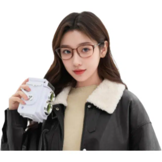 三福 肌理感拼接毛领长袖街头棉服 女款