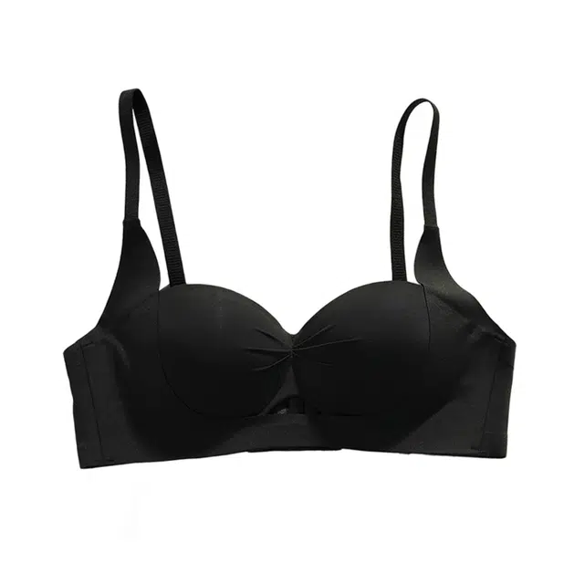 芬腾 小胸显大聚拢法式半杯防下垂收副乳无痕光面甜美少女舒适透气文胸 女款