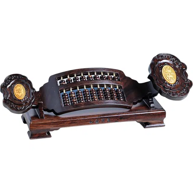 得笙陌 财源滚滚如意算盘新中式开业摆设#好运 黑檀 摆件 男女同款情侣款