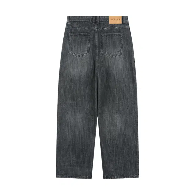 BESLOW DEEP ONE TUCK FADED JEANS