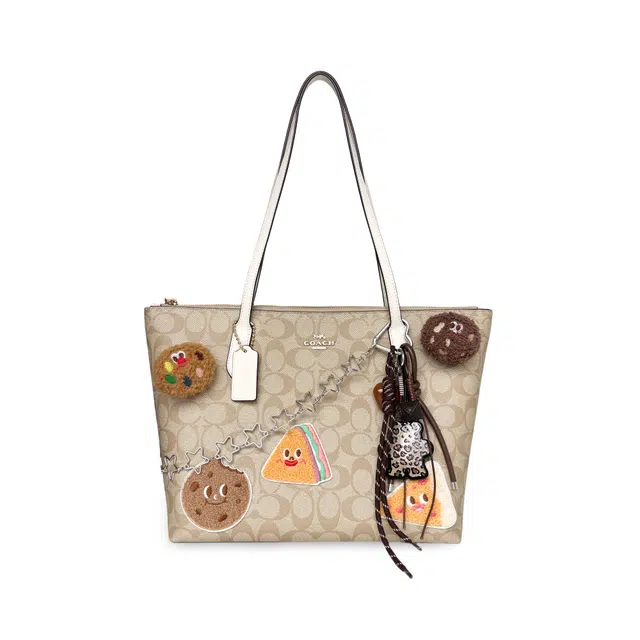 COACH Zip Top Tote PVC