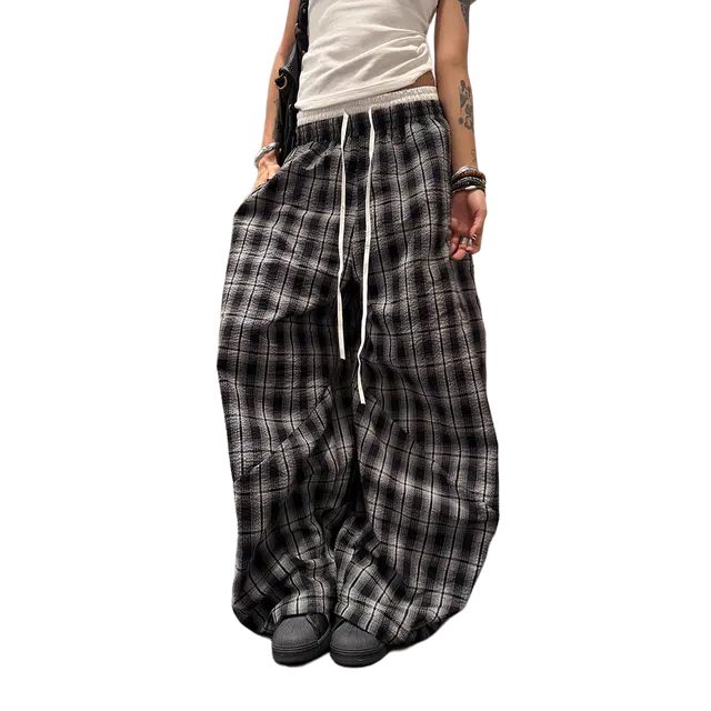 徐百货 美式复古慵懒风百搭宽松阔腿休闲裤 男女同款