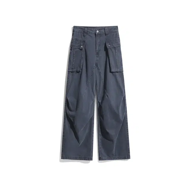 欧路得 美式宽松设计感直筒工装休闲裤 男款