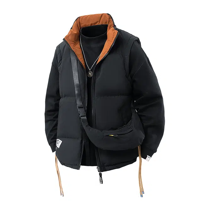 金盾 潮牌羽绒棉无袖马甲 男女同款